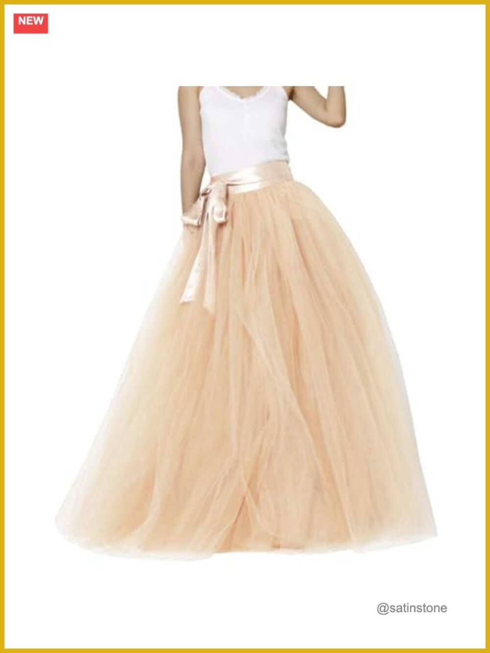 Womens Long Tutu Tulle Skirt 5 Layer Full Party Evening Prom